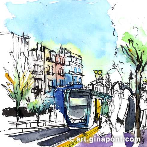 During the two hours I was at the Verdaguer-Diagonal station, I saw some very interesting people waiting for the tram.