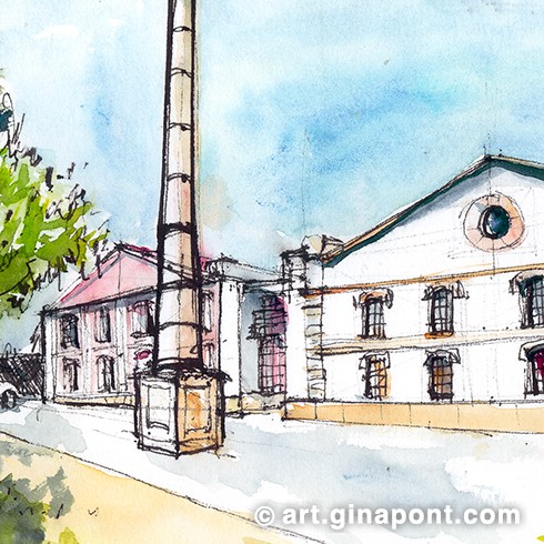 Con motivo de la Fiesta Mayor de Igualada, los Urban Sketchers Anoia convocaron una quedada de dibujo en el Museo de la piel, que muy amablemente nos abrieron exclusivamente. Además, aproveché para probar un set de pinceles Artify que me enviaron. ¡Fue una jornada realmente interesante!.